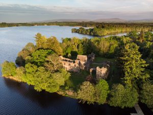 Inchmaholme Priory on Inchmaholme Island, Lake of Menteith